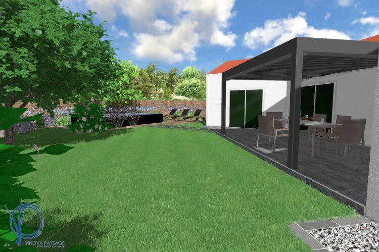 plan 3D jardin 85