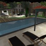 conception jardin piscine